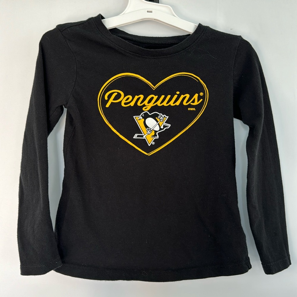 💜3/$15 NHL Penguins Long Sleeve T-Shirt - 5T